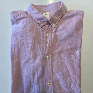Men's Pink Button-Down Shirt